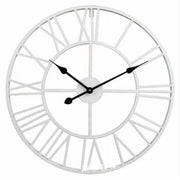 Simple Vintage Ornament Wall Clocks Round Wrought Iron Wall Clock
