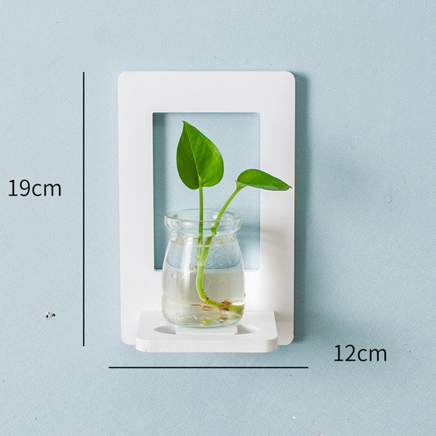 Creative Wall Hanging Wall Hydroponic Vase Hanging Transparent Flower Pot