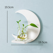 Creative Wall Hanging Wall Hydroponic Vase Hanging Transparent Flower Pot