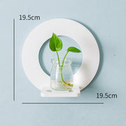 Creative Wall Hanging Wall Hydroponic Vase Hanging Transparent Flower Pot