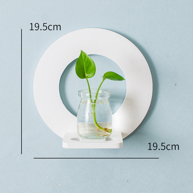 Creative Wall Hanging Wall Hydroponic Vase Hanging Transparent Flower Pot