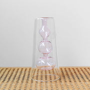 Retro Stained Glass Vase Gourd Hydroponic Flower Plant