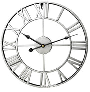 Simple Vintage Ornament Wall Clocks Round Wrought Iron Wall Clock